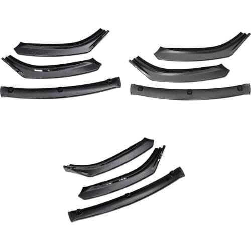 3Pcs Car Front Bumper Spoiler Splitter Lip Cover Trim for Mazda 6 Atenza 2014 2015 2016 2017 2018