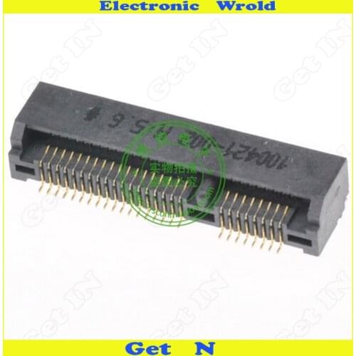 5pcs Supply Of P TWO MINIPCIE Connectors 52Pin Wireless Card Slot Socket Height 5.6mm