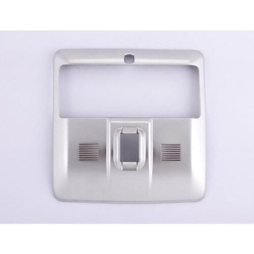 Car Interior ABS Front Reading Light Lamp Trim Cover Frame Decoration For Land Rover LR4 Discovery 4 2014 2015 Car Styling