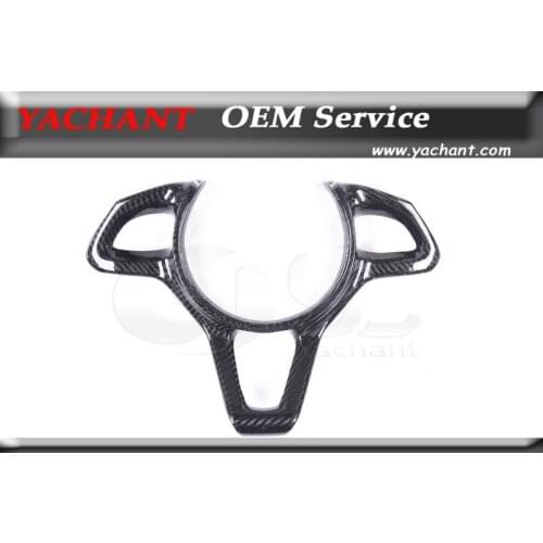 Car-Styling New Auto Accessories Carbon Fiber Interior Trim Cover Fit For 2011-2014 MP4 12-C Steering Wheel Trim Cover