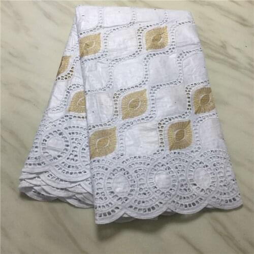 White 2020 High Quality Bazin Riche Brode Laces With Stones Embroidery For Indian Party Dress Lace African Materials Swiss Lace