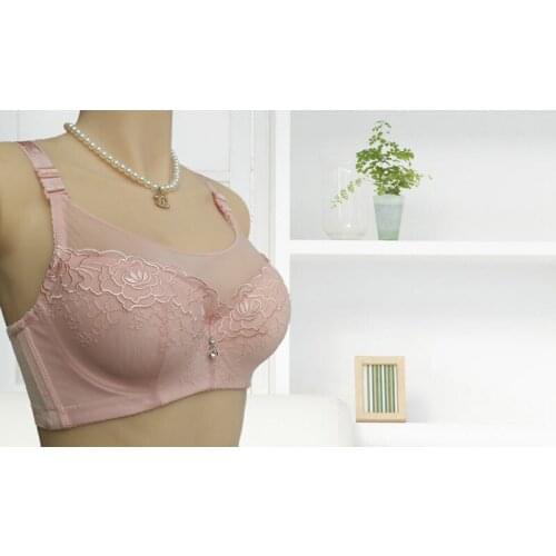 Free shipping large size BCD cup 36.38.40.42 code underwear gather adjustable bra full cup thin section close Furu