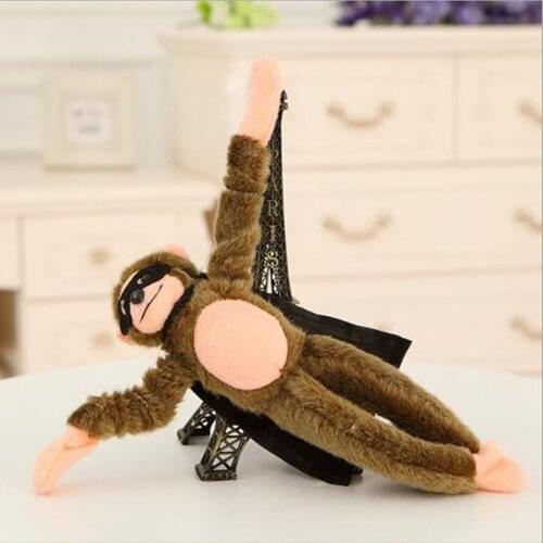 Free Shipping Flying Monkey Chicken Duck Frog Cow Screaming Flying Slingshot Fun Plush Toys