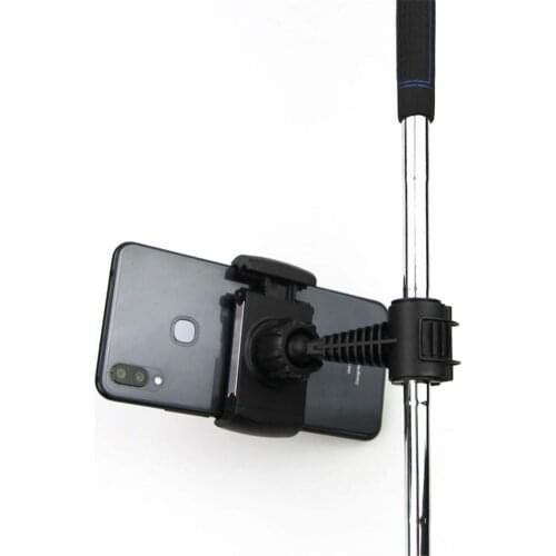 ABS Cell Phone Clip Stand Bracket Support for Alignment Stick Golf Accessories Golf Swing Record Phone Holder Training Aids 1pc