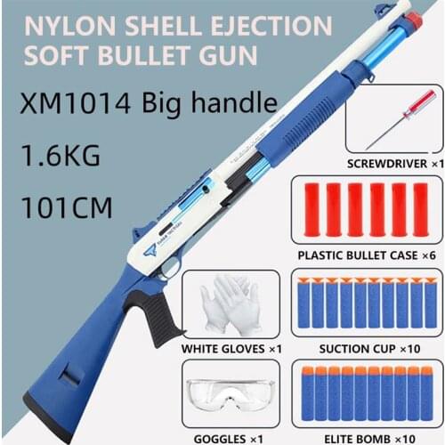 Childrens toys sniper gun spray shells toy gun EVA sponge boy adult toys sniper model motivation fun interactive toy gift