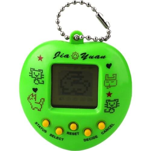 Electronic Pet Game Machine Transparent Electronic Pets Tamagotchis Heart Shape Virtual Pet Puzzle Game Electronic Pets Dutiful