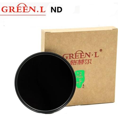 GREEN.L ND32 ND64 nd1000 nd2000 ND filter Neutral Density Lens Filter 49/52/55/58/62/67/72/77 for canon nikon SONY dslr Camera