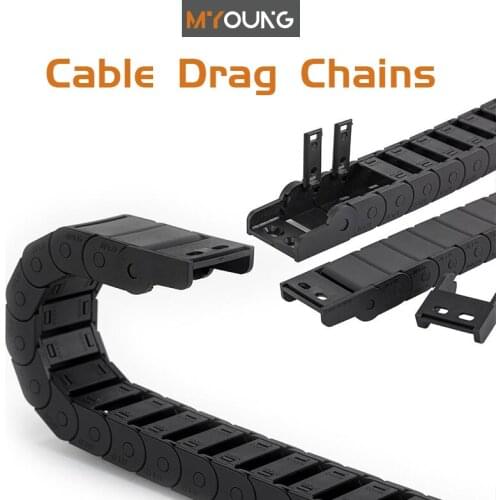Cable Chains 18x25 18x37 mm Bridge Type Non-Opening Plastic Towline Transmission Drag Chain for Laser Cutting Machine