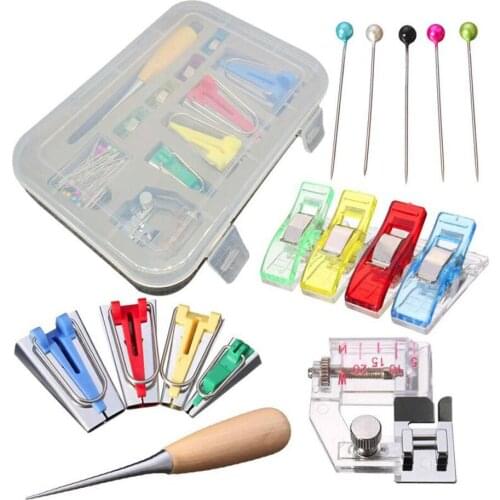 Multifunction Sewing Bias Tape Maker Set Machine Tools Binding Sewing DIY Patchwork Quilting Tool