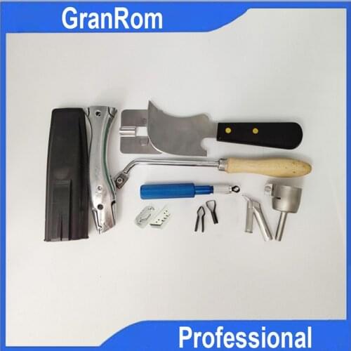 Multi Hand Groover With Crescent Moon Knife And Weld Nozzle PVC Vinyl Floor Weld Kit, Flooring Installation Tools (9 items)