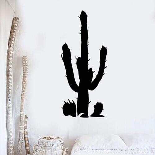 Cactus Wall Decal Plant Desert Floral Nature Bedroom Living Room Nursery Interior Decor Vinyl Window Stickers Art Mural M042