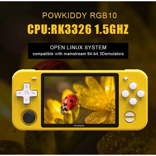 Powkiddy Portable RGB10 Retro Handheld Game Console Open Source System Support Video Game Controller For PSP PS1 3DS N64 Kids