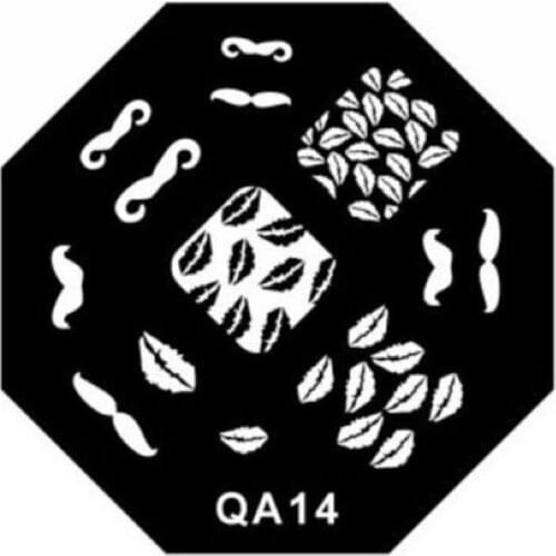 QA series Nail art stamp stamping image template New sexy fashion reusable QA14