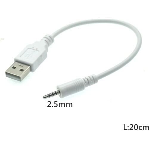 Support Car MP3 2.5mm Male Jack Plug To USB 2.0 A Male Aux Audio Data Cord Spy Watch Interface Bluetooth 2.5mm Cable 20cm