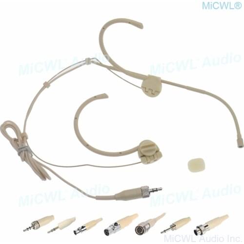 MiCWL OM12 Foldable Headset Wireless Microphone Mic for MiPro Shure Sennheiser AKG Audio Technica Wireless BodyPack Transmitter