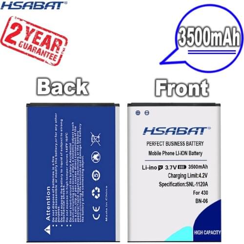 New Arrival [ HSABAT ] 3500mAh BN-06 BN06 BN 06 Replacement Battery for Microsoft Nokia Lumia 430 Lumia430