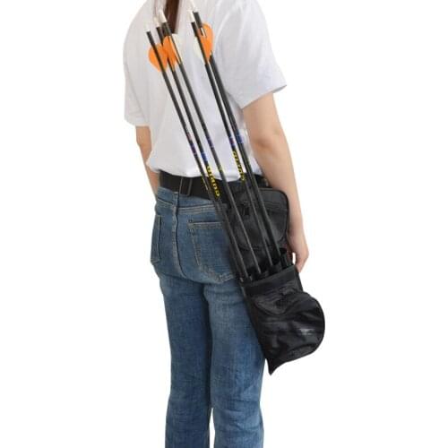 Large Capacity Bag Arrow Four Tube Arrow Support Universal Waist Span Arrow Pot Easy To Carry Bag Crossbow Hunting Archery Bag