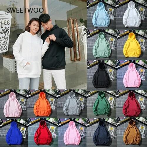 Spring Autumn 20 Colors Hoodies Hip Hop Streetwear Hooded Sweatshirts Skateboard Men/woman Pullover Hoodie Plus Size