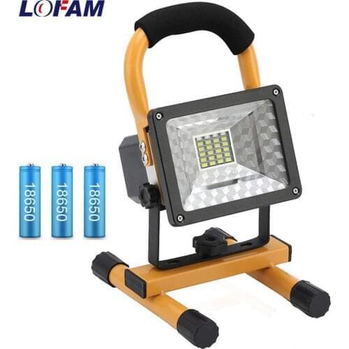 Lofam Outdoor Rechargeable Spotlight Handheld LED Work Light Searchlight Camping Lantern Construction Site Lamp