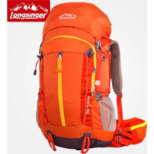 Outdoor backpack professional mountaineering bag 50l large capacity travel hiking backpack camping backpack