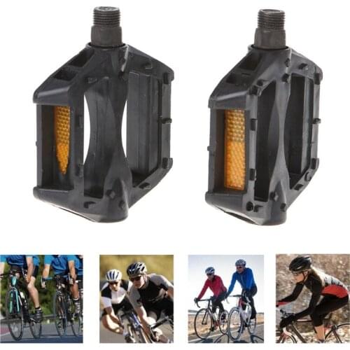 Bicycle Pedals Reflective Plastic Cycling Anti Slip Universal Mountain Road Bike