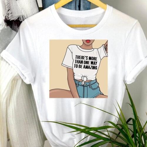 Women Clothes cute new style trend 90s Cartoon Print mujer camisetas Regular Tshirt Female Tee Top Graphic T-shirt