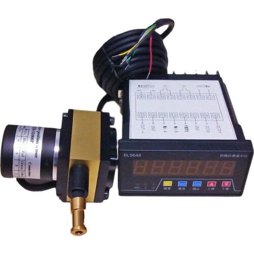 1m Stroke Draw Wire Position Linear Sensor with 6 Digit Digital Meter Counter Display BL9648