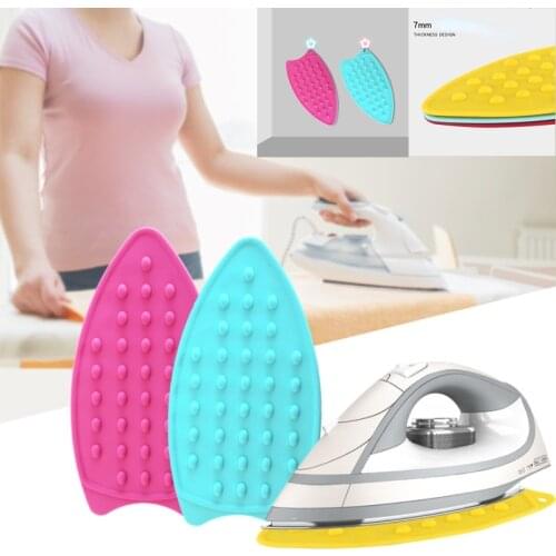 1 Pc Foldable Household Solid Color Silicone Iron Mat 73g Thick Silicone Heat Insulation Pad Ironing Mat Home Laundry Products