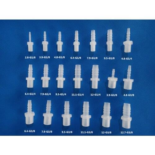 5 Pcs Plastic pagoda butt hose Plastic pagoda butt hose butt joint British pagoda G1/8" G1/4" G3/8"