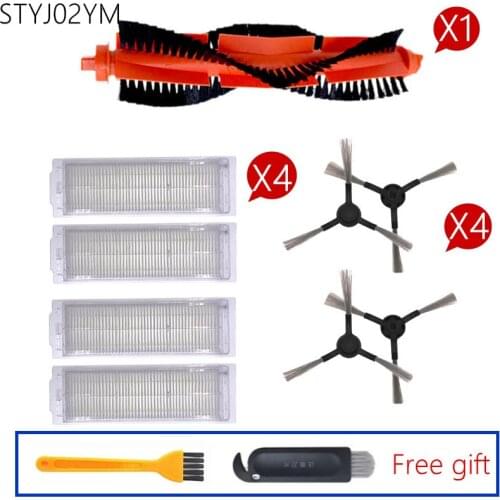 Side Brush Hepa Filter Roll Brush Mop Pad Cloth for Xiaomi Mijia STYJ02YM for Conga 3490 Vacuum Cleaner Parts accessories