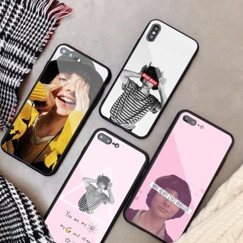 Finn Wolfhard Stranger Tempered Glass Phone Case For iPhone 6 6plus 7 plus 8 8plus 5 5S 5C SE For iPhone X XS XR XS Max