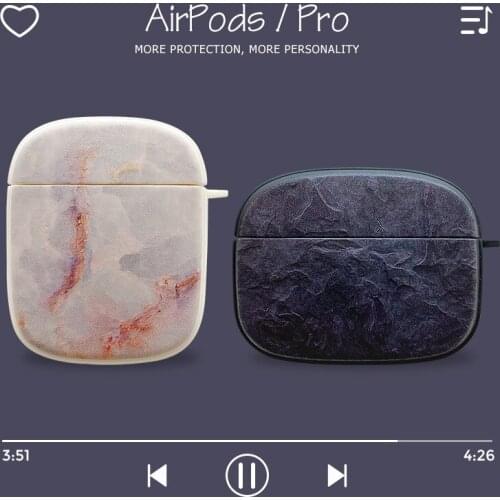 Bluetooth headset protective cover For Airpods Case Soft Shell Marble Striped Minimalist Design For Airpods Pro Luxury Fashion