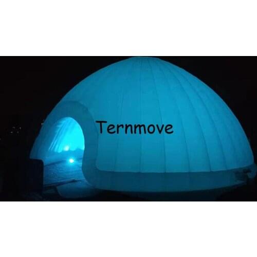 Fantastic indoor oxford inflatable dome tent with led light,transformable lighting dome shape office equipment tent for sale