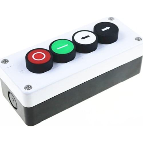 Start stop button, arrow button, 4 hole waterproof button box and switch box control box