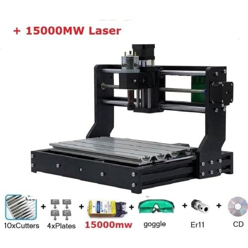 CNC 3018 PRO Laser Engraver Wood CNC Router Machine GRBL ER11 Hobby DIY Engraving Machine for Wood PCB PVC Mini CNC3018 Engraver