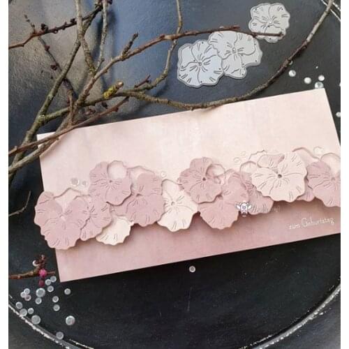 Mmao Crafts Metal Steel Cutting Dies New design flower decoration Stencil For DIY Scrapbooking Paper/photo Cards Embossing Dies