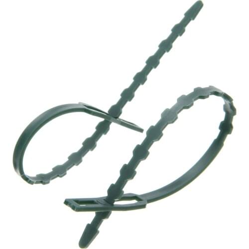 50Pcs Reusable Garden Plastic Plant Cable Ties Tree Climbing Support Garden Plant Pot Marker Flower Plant Tie for Garden Tools