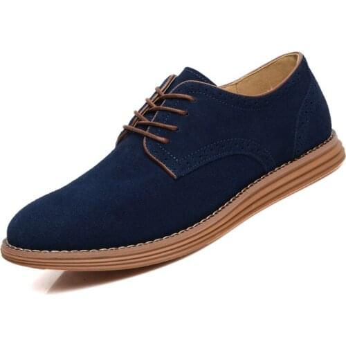 Men Oxfords Faux Suede Leather Men Casual Shoes Spring Autumn Fashion Oxford Shoes Men 2018 Hot Products Plus Size 39-47