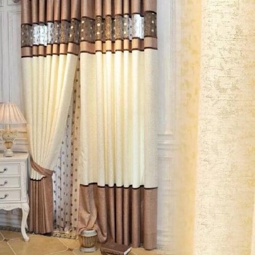 New Curtains For Dining Living Bedroom Room chenille stitching modern minimalist shading Birds Nest Curtain