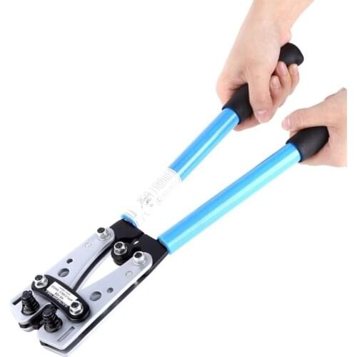 Crimping Plier 6-50mm AWG 22-10 Tube Terminal Crimper Multitool Battery Cable Lug Hex Crimp Tool Cable Terminal Plier Hand Tools