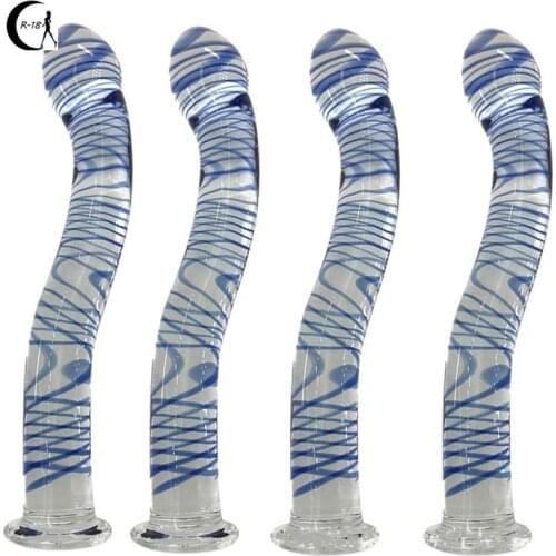 Sex Pyrex Glass Dildo Artificial Dick Male Genital Penis Anal Butt Plug Adult Masturbator Sex Toys for Women Girls Love