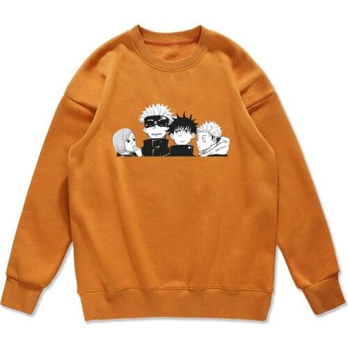 Cartoon Gojo Satoru Hoodies Jujutsu Kaisen Printed Men Sweatshirts Fashion Harajuku Clothing Japanese Anime Mens Sweatshirt