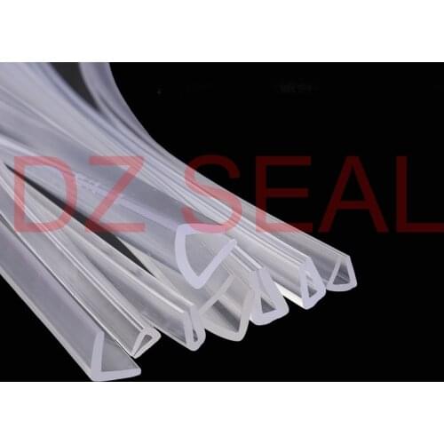 1 Meter U - shaped rubber glass seal strip shower room door and window glass edge trim glazing weatherstrip door edge guard