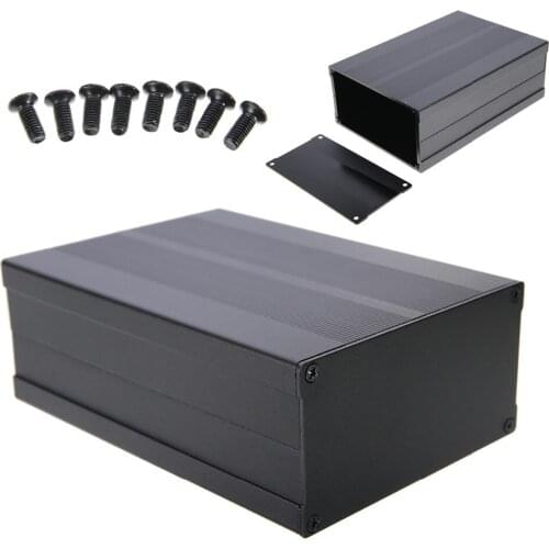 High Quality Aluminum Box Enclosure Case Circuit Board Project Electronic Black 150x105x55mm For Data Board Power Supply Units