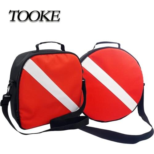 TOOKE Dive Flag Scuba Diving Regulator Protective Gear Carry Bag with Handle Shoulder Strap - Compact & Portable