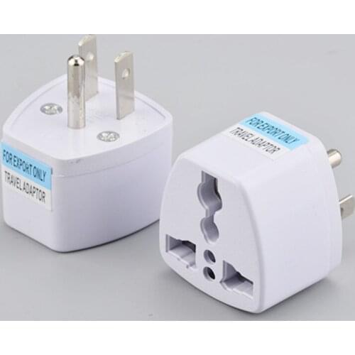 UK/US/EU/AU To US JP CA United States America Japan Canada CA USA 3 Pin Travel Power Adapter