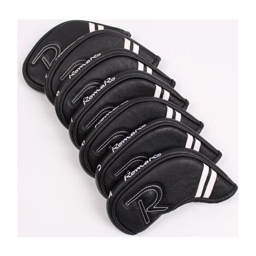 7PCS RomaRo Golf Head Cover RomaRo Golf Iron Set Head Cover 456789P PU Leather Golf Irons Head Cover Free Shipping