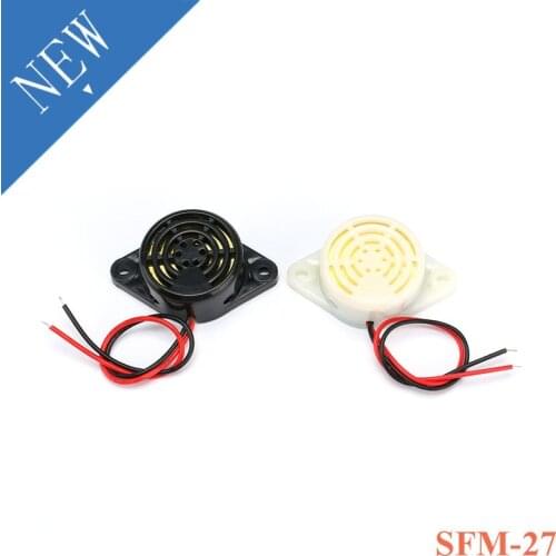95DB Alarm High-decibel DC 3-24V 12V Electronic Buzzer Sounder Beep Alarm Continuous Beep Sound for Arduino Car Van SFM-27