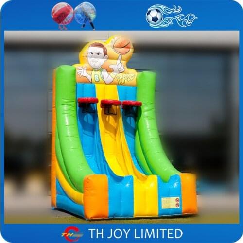 Free door shipping inflatable basketball sport game kids carnival rental inflatable basketball shooting games for sale