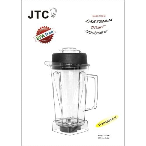 BPA free jar ---2L, Model: #756RT, Unbreakable, made from Eastman Tritan Copolyester